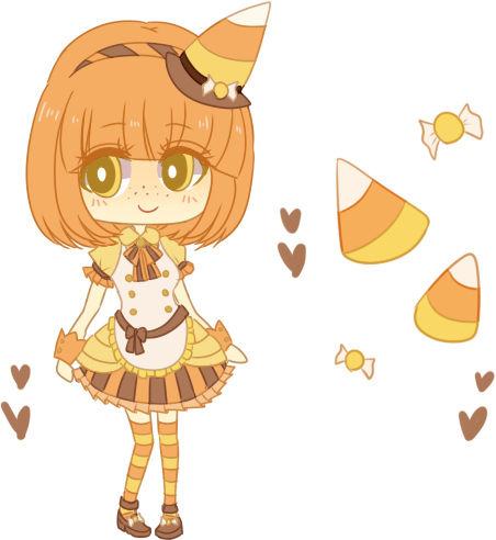 Candycorn Girl By Crino-line - Candy Corn (452x492)