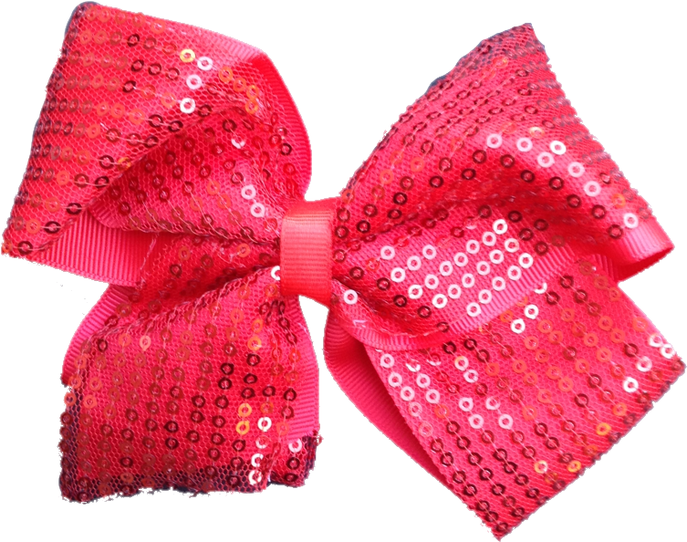Large Sequin Tulle Hair Bow - Tulle (768x768)