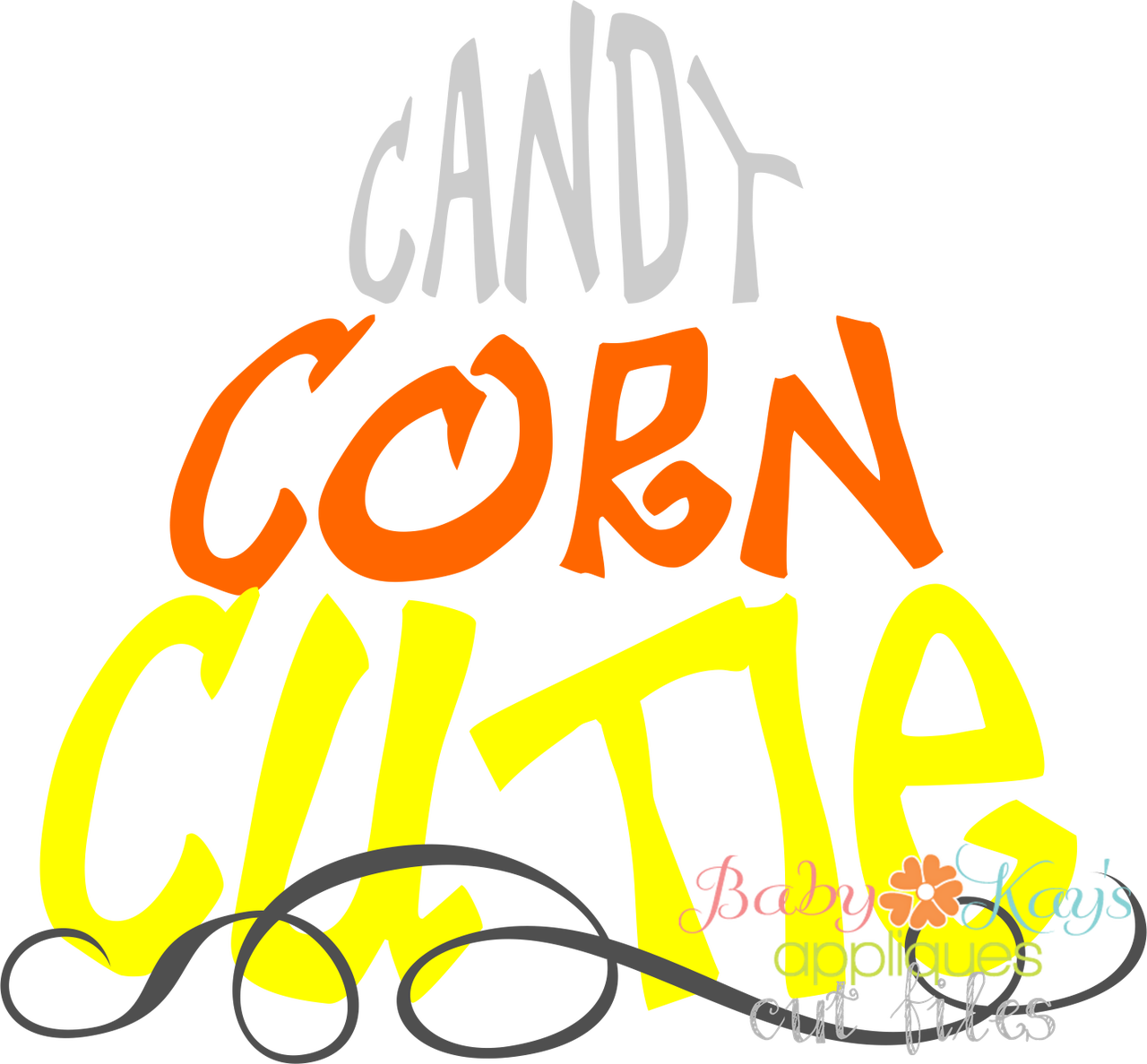 Cut File Candy Corn Cutie - Cut File Candy Corn Cutie (1280x1188)
