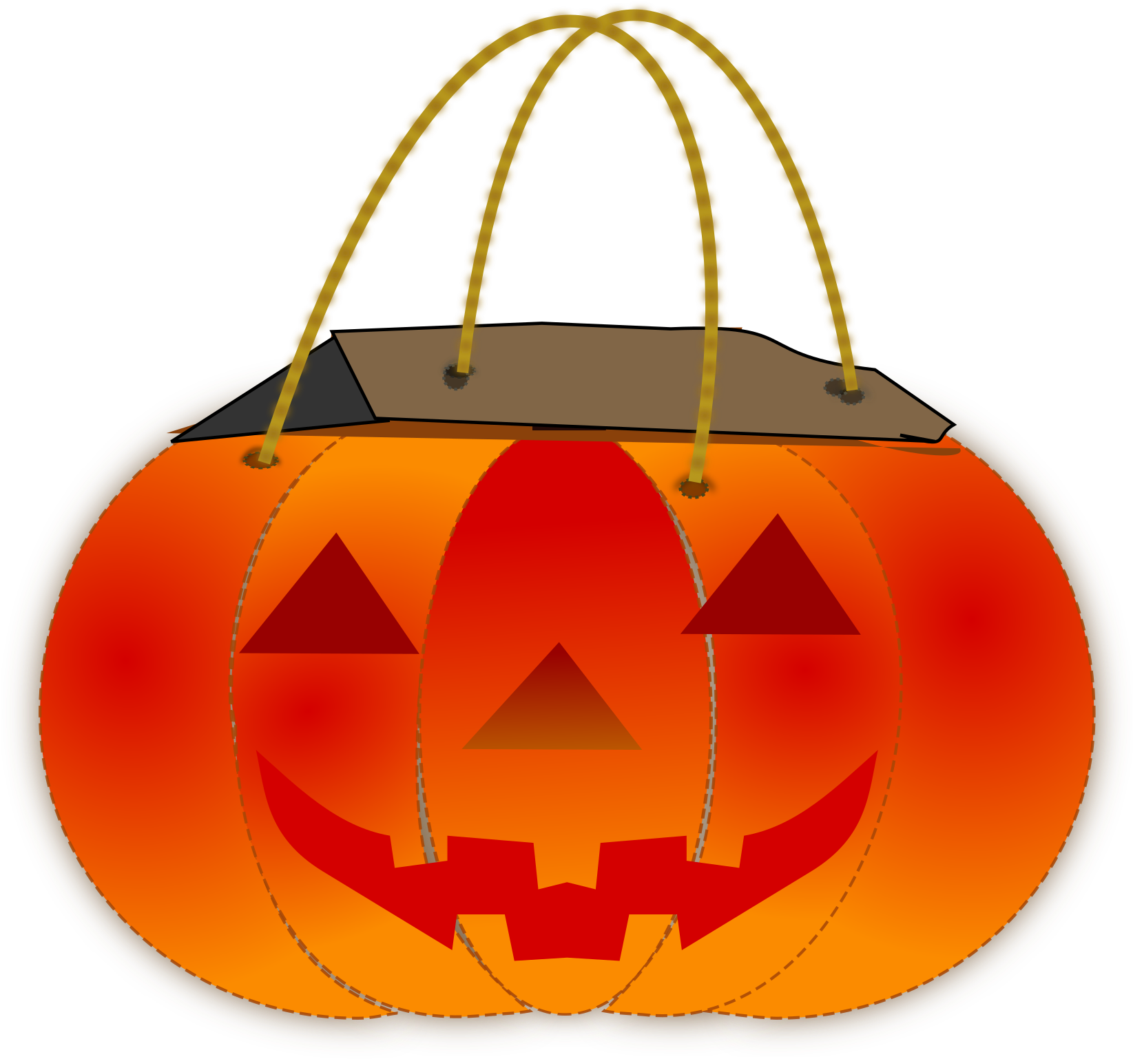 Clipart - Trick Or Treat Bag Clip (2400x1800)