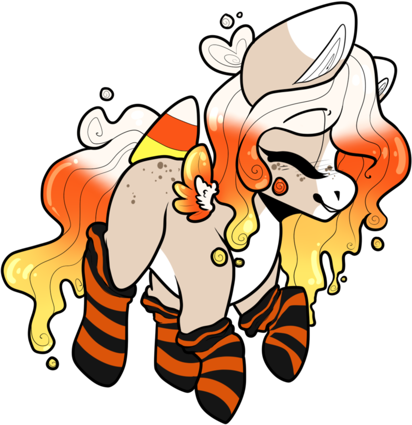 Candy Corn Jellofae By H-analea - Cartoon (882x905)