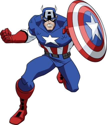 Kit Digital Liga Da Justiça- Para Montagens Digitais - Super Héros Captain America (429x500)