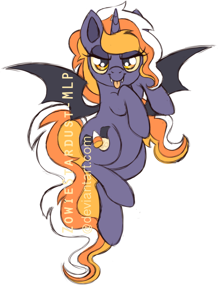 Candy Corn Gift For Zombie By Zowiestardust-mlp - Cartoon (802x996)