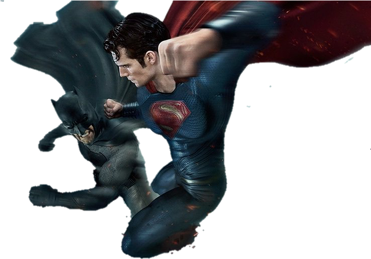 Png Superman - Batman Vs Superman Punching (865x565)