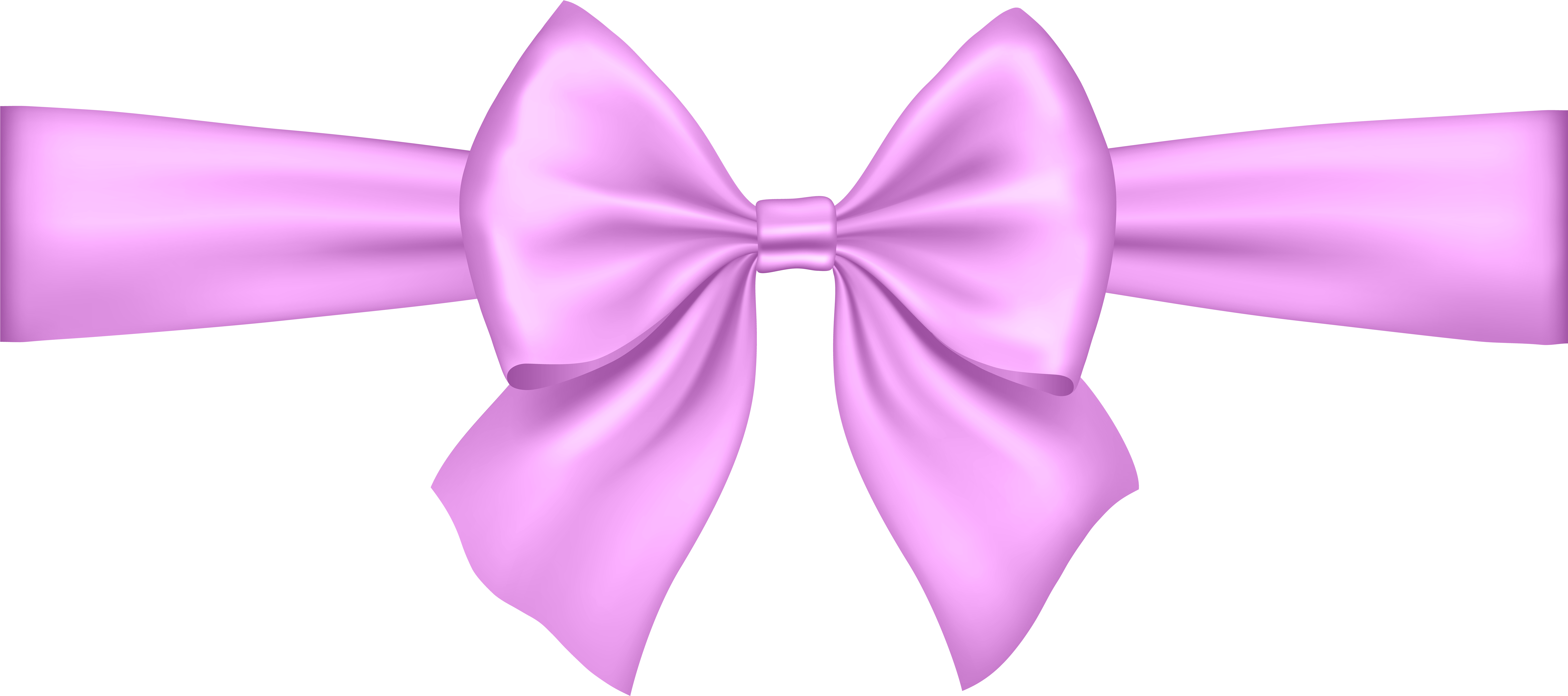 Pink Bow Transparent Png Clip Art - Clipart Bow Transparent Background (8000x3658)