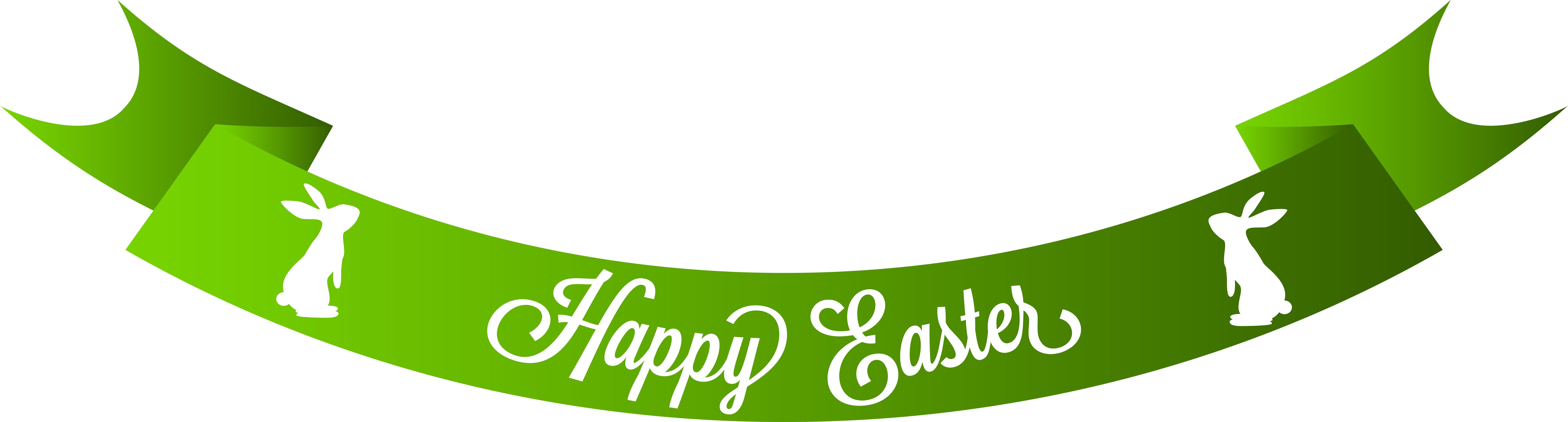 Happy Easter Banner Clip Art (8000x2256)