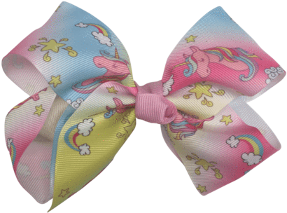 Big Bow - Unicorn - Hair Clips - Ponytails And Fairytales - Hair (480x480)