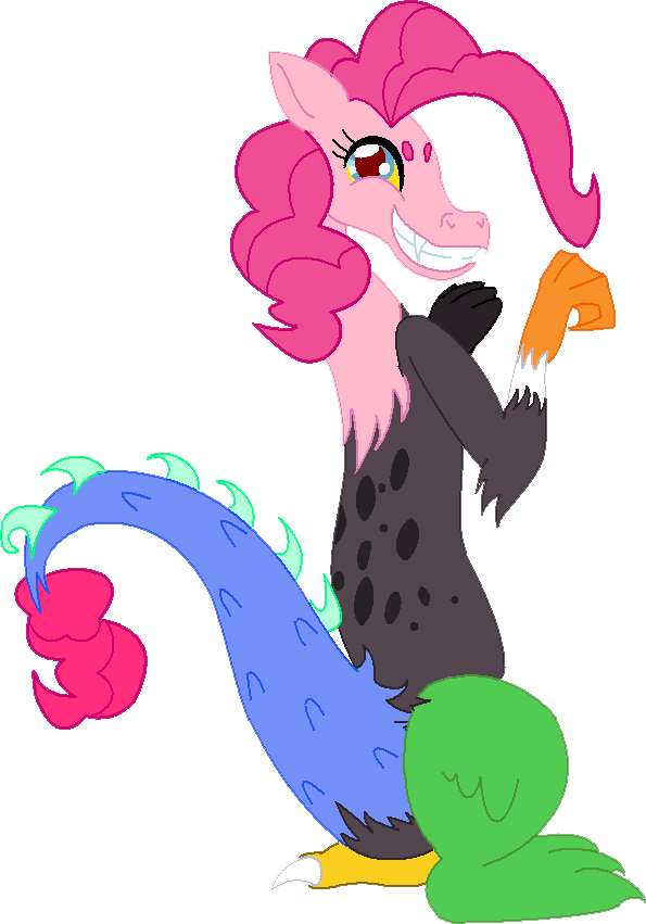Draconequus Pinkie Pie By Cdla - Draconequus Mane 6 (595x851)