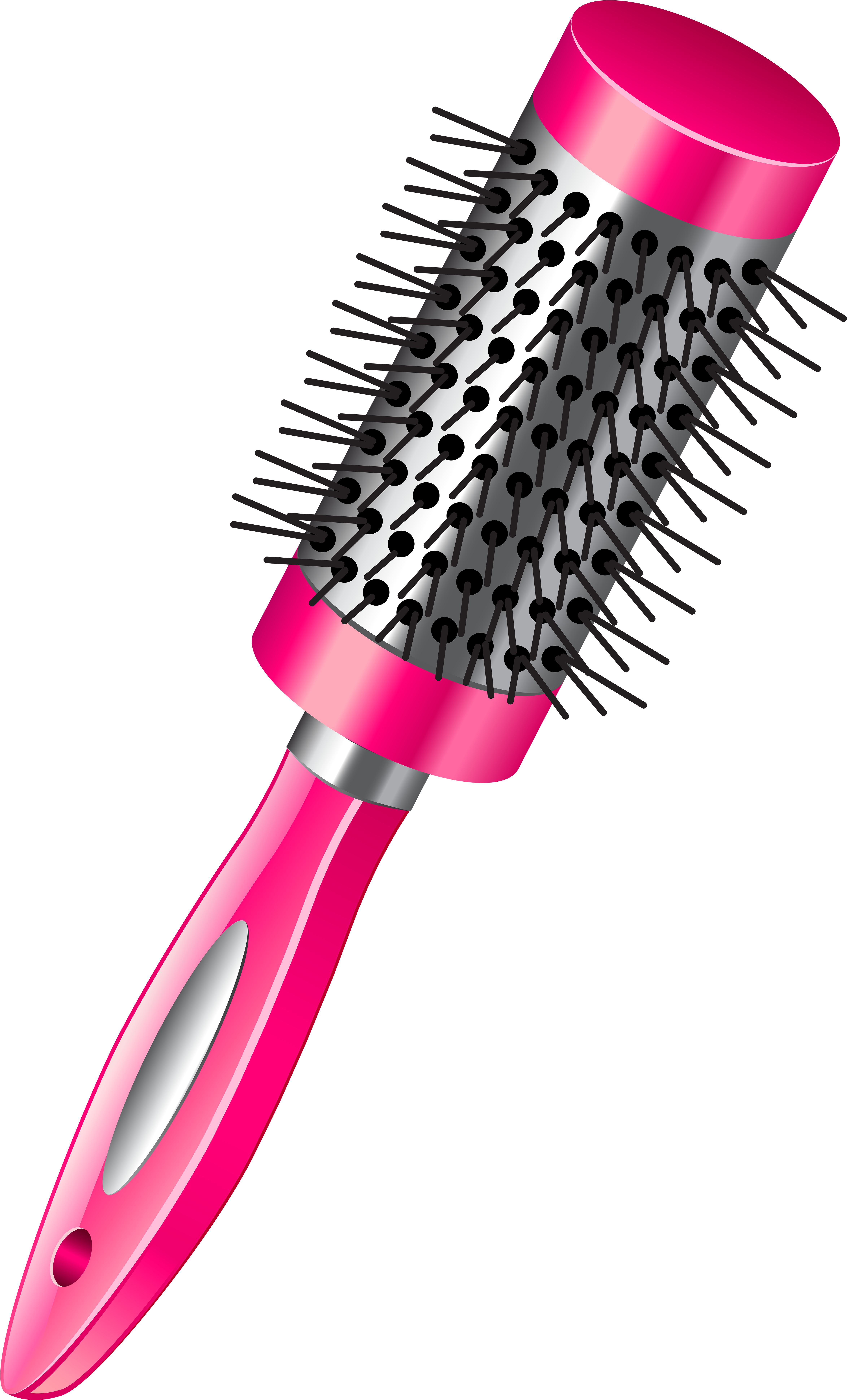 Hair Bow Clip Art The Cliparts - Hair Brush Clipart Png (4836x8000)