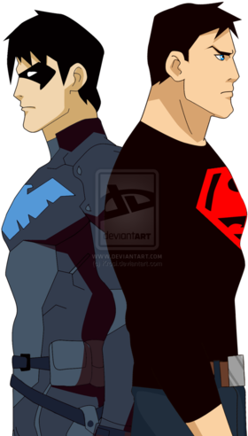 Nightwing & Superboy - Young Justice Nightwing And Superboy (333x500)