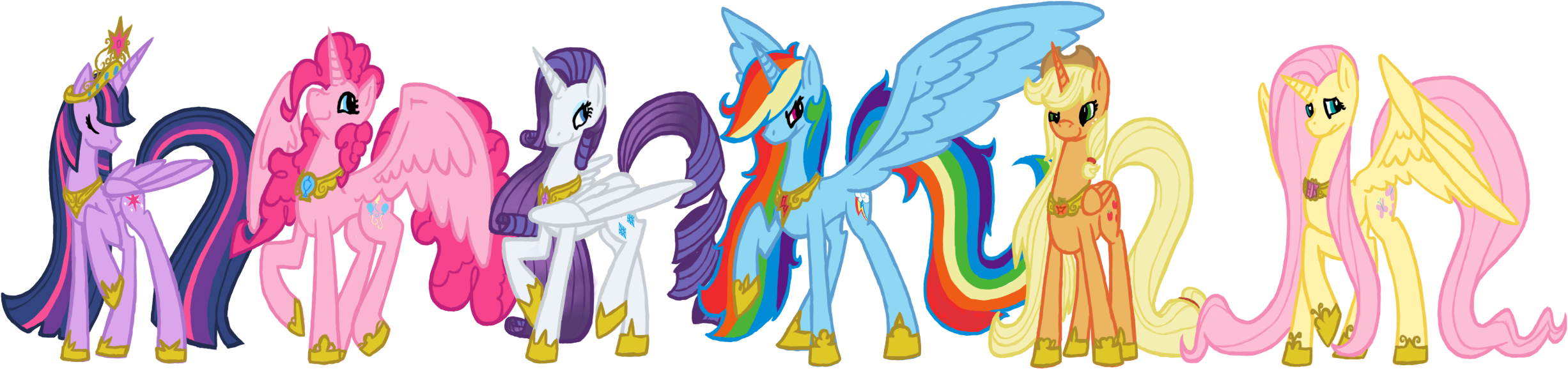 The Roleplaying - All Alicorns In My Little Pony (2500x580)