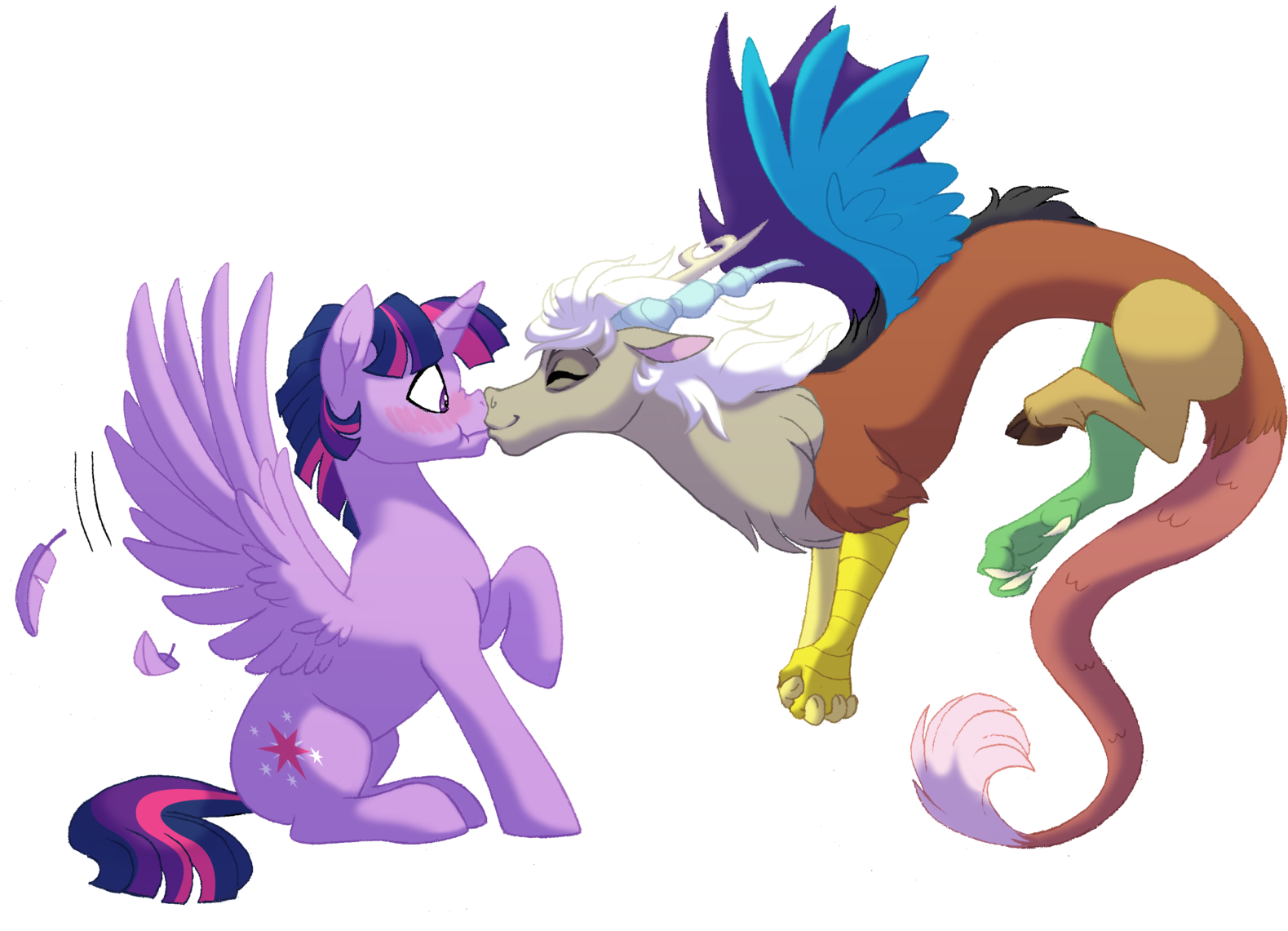 Lopoddity Oh, Dusk Shine~ By Lopoddity - Discord X Twilight Kiss (1600x1153)