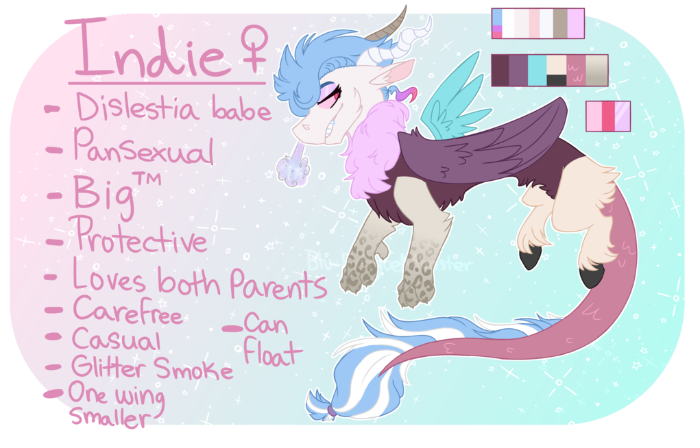 Indie Ref [mlp Draconequus Oc] By Blu-fatiguemonster - Mlp Draconequus Oc (1024x663)
