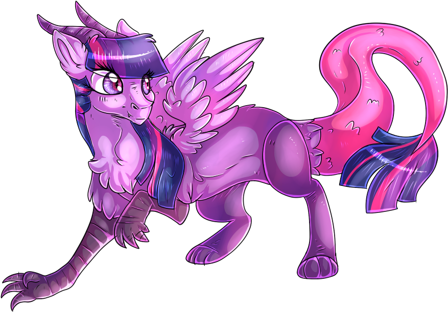 Twiley Is Now Chaos Herself By Tinttiyo - Mlp Twilight As A Draconequus (917x641)