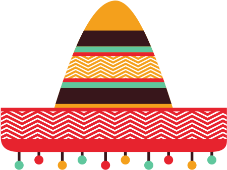 Hat Mexican Culture Icon - Vector Graphics (550x521)