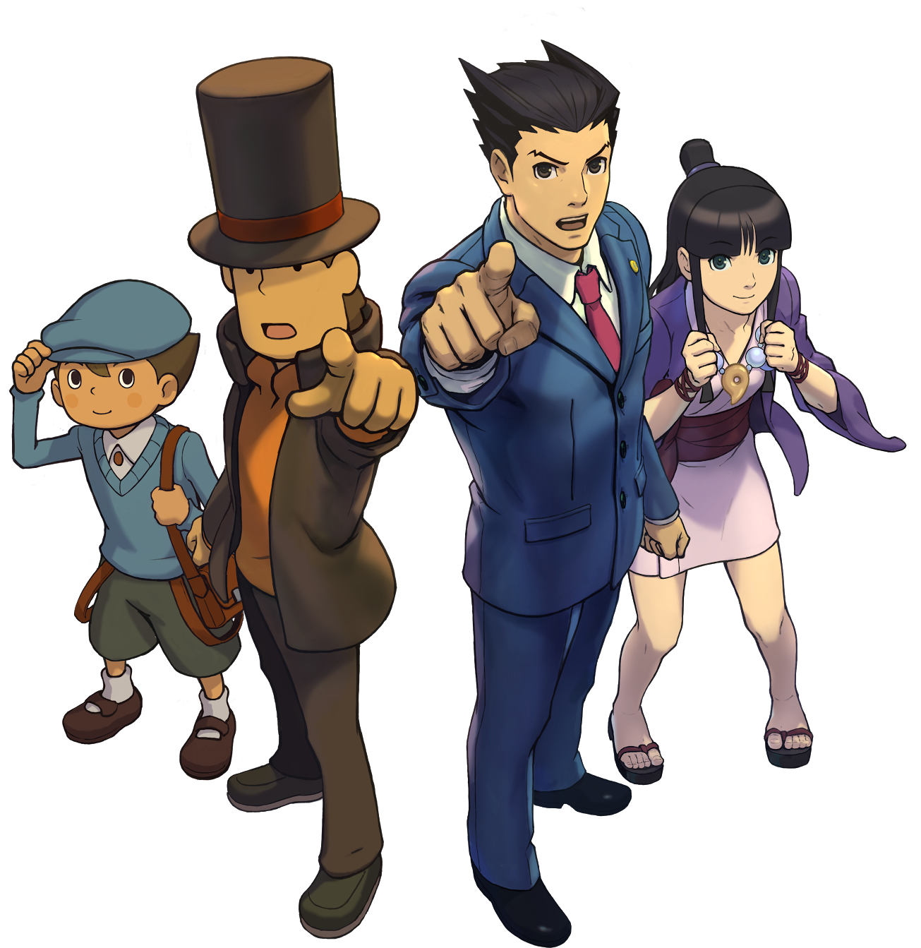 Será O Foco Na Liga Da Justiça E O Universo Dc Expandido - Professor Layton Vs Ace Attorney (1561x1600)