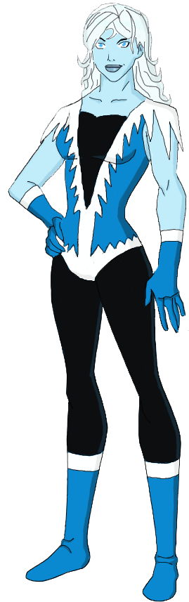 Dama Da Neve/sigrid Nansen Super Heroína Com Poderes - Ice Maiden Dc Comics (325x924)