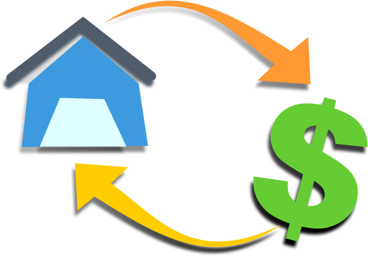 House Flipping Tips For Today's Market - Dollar And House Scales Icon (800x800)