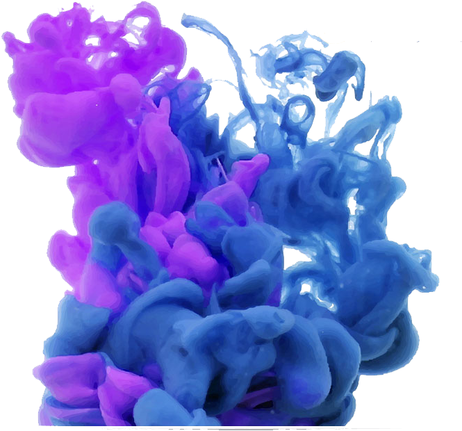 Violet Ink Blue Purple - Blue And Purple Smoke (714x691)