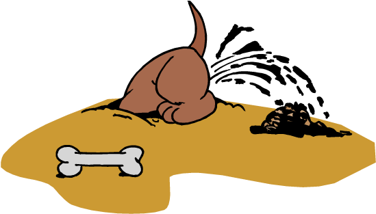 Be Nice To Your Spouse - Dog Digging A Hole Clipart (750x319)