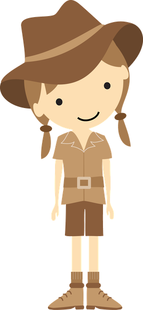 Cowboy Hat Clipart Safari - Safari Guide Clipart (286x617)
