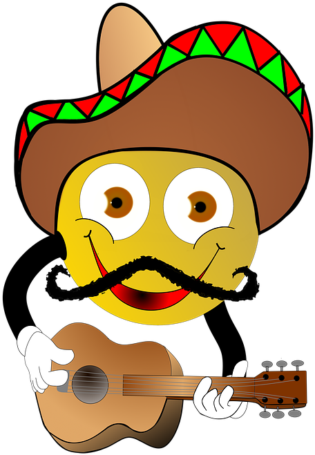 Cartoon Cowboy Cliparts 19, - Emoji Mexicain (488x720)