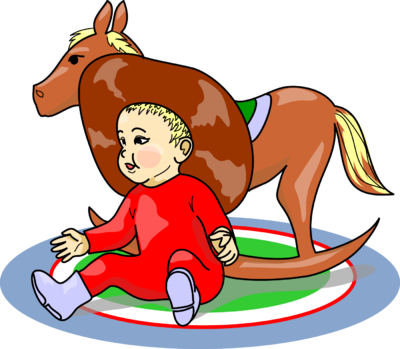Baby Cowboy Clipart - Clip Art (400x349)