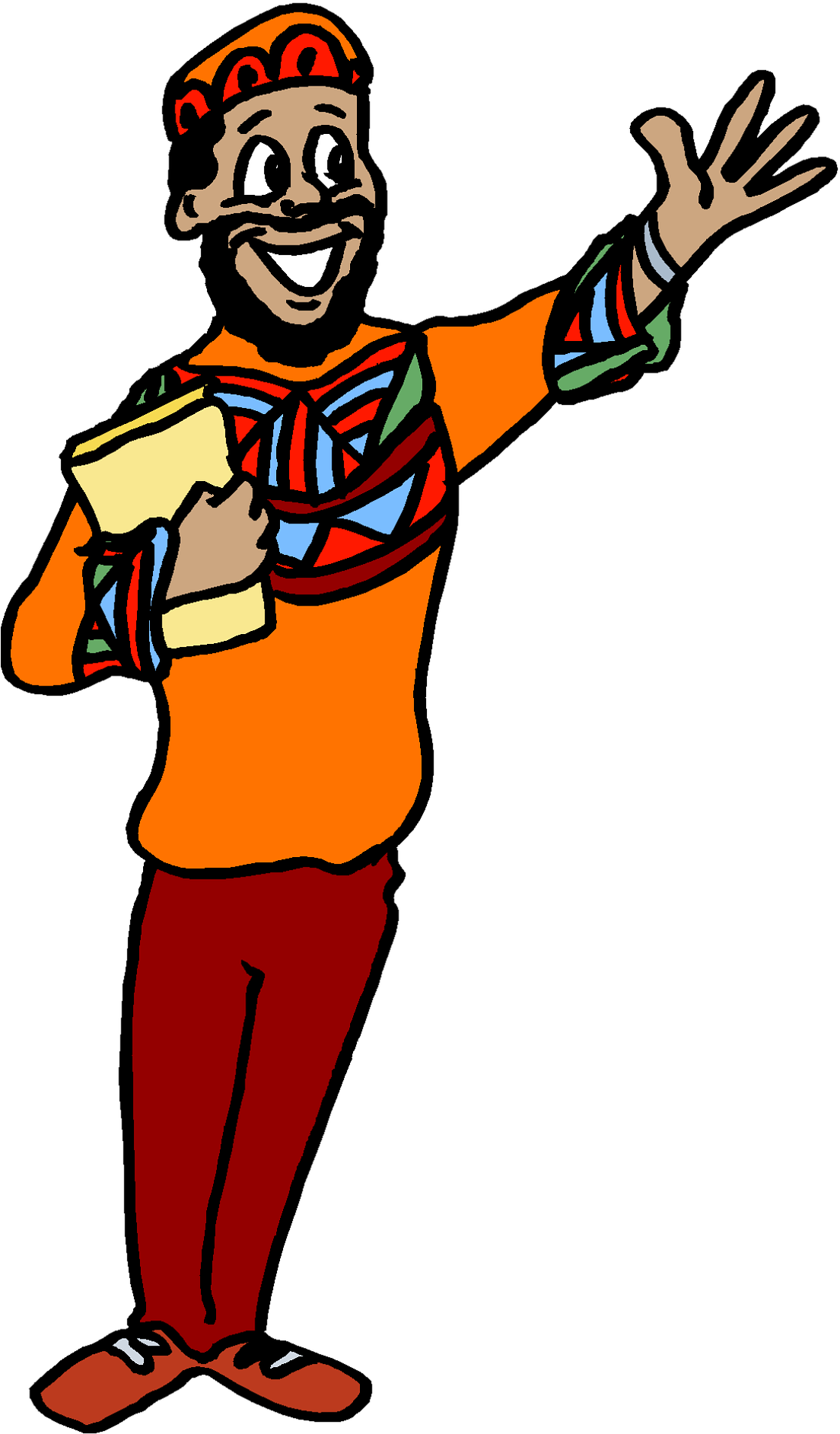 Thanksgiving Cowboy Cliparts - African People Cartoon Png (746x1280)