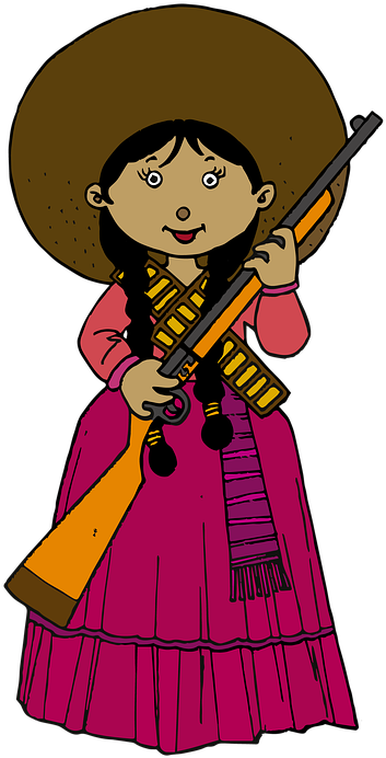 Hispanic Cowboy Cliparts 25, - Adelita Png (527x720)