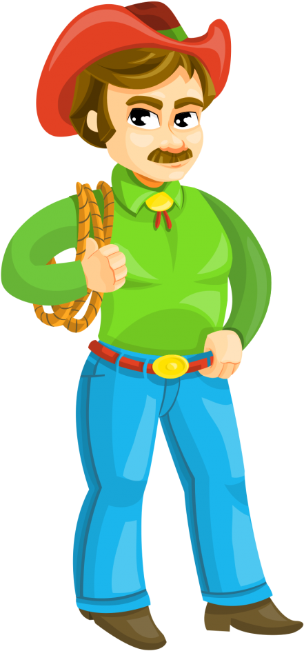 Cowboy Vector Png Transparent Image - Cowboy Transparent (500x1023)
