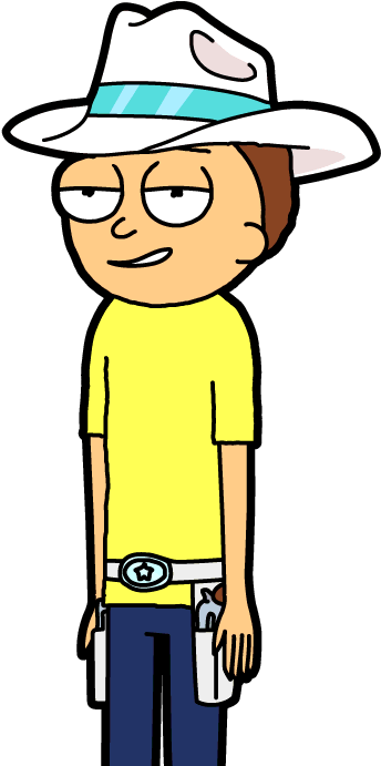 Good Time Morty - Cowboy Morty (363x708)