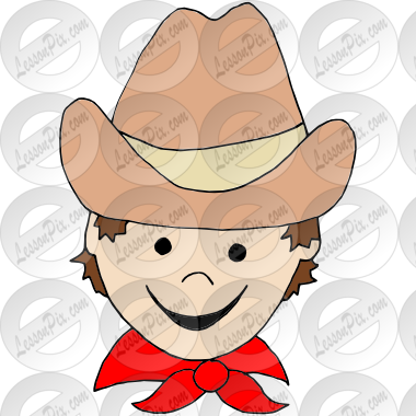 Happy Cowboy Picture - Cartoon (380x380)