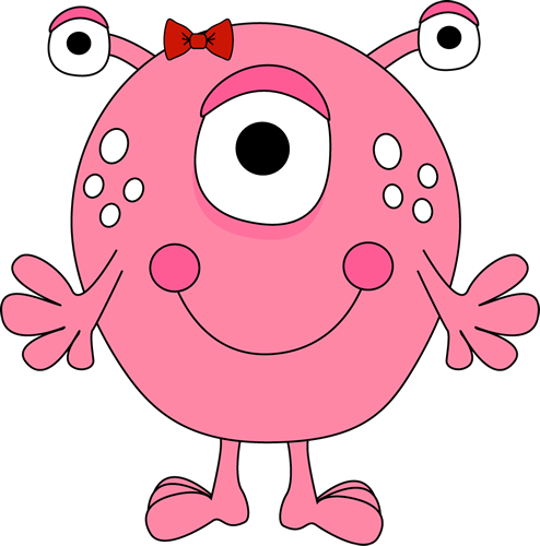 Free Cute Monster Clip Art Blue Monster Clip Art Image - Monster Clipart (494x500)