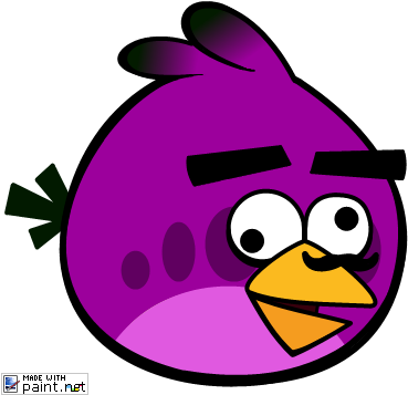 Kooky Purple Bird By Mrgameandwatch14 - Angry Birds Custom Birds (380x373)