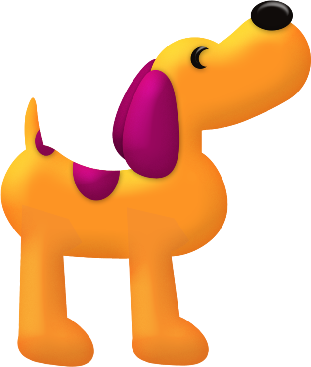 Clip Art - Cachorro Do Pocoyo Em Png (872x900)