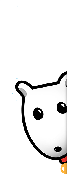 Fall Peeking Dog Pet Waste Removal - Dog (251x600)