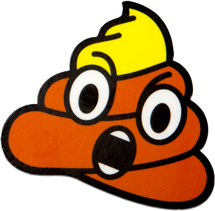 Poop Face Sticker - Animation (1024x1024)