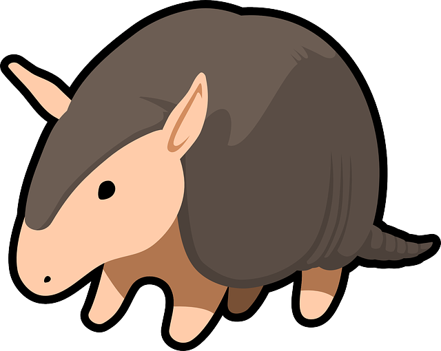 Mammal Armadillo, Animal, Mammal - Armadillo Clipart (640x510)