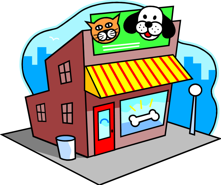 If You Visit A Pet Shop To Get A Furry Friend You Will - Pet Shop Cartoon Png (739x621)