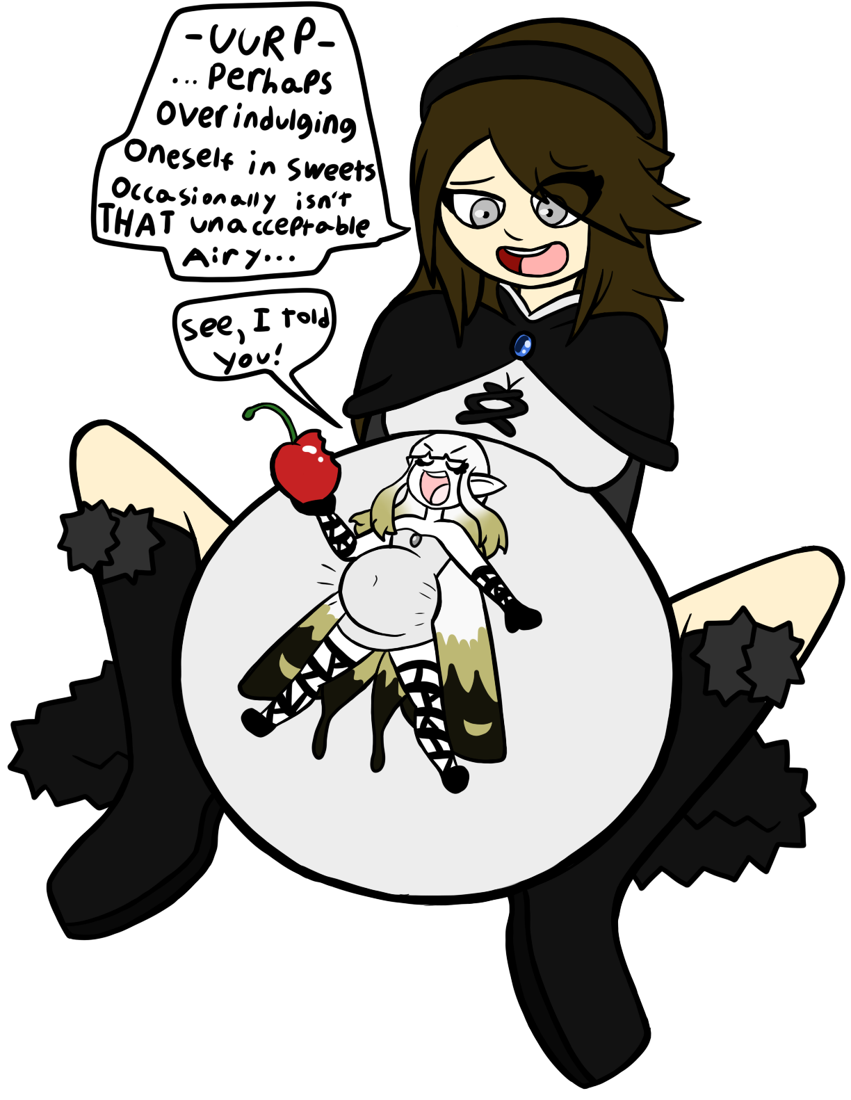 Marrazan 1,168 25 Commission - Bravely Default Airy Vore (1330x1654)