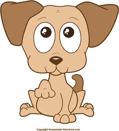 Royalty-free Clipart Illustration Of An Adorable Christmas - Cute Dog Clipart Gif (403x446)