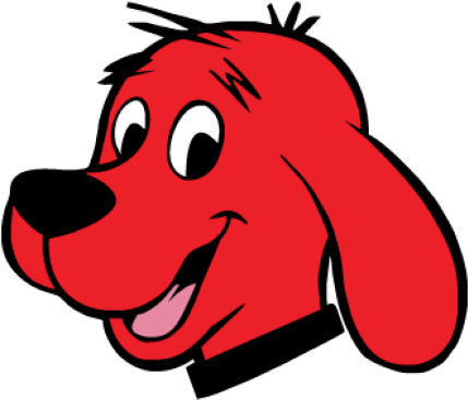 Download Clifford The Red Dog Logo - Clifford The Big Red Dog Open Mouth (518x518)