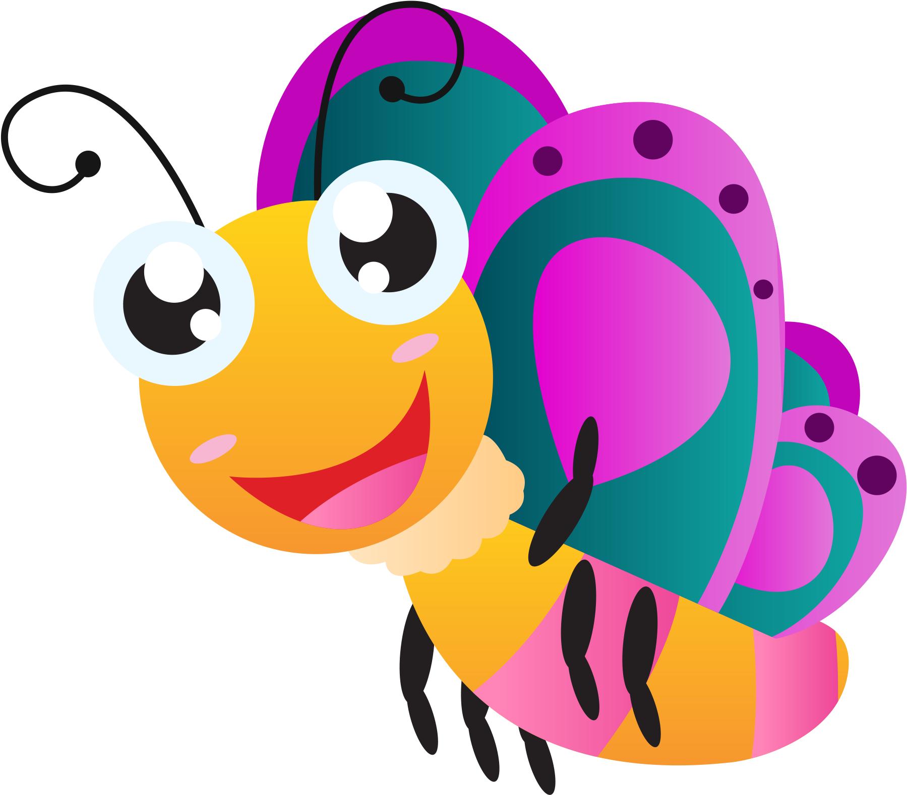 Butterfly Cartoon Drawing Clip Art - Cartoon Butterfly (1854x1631)