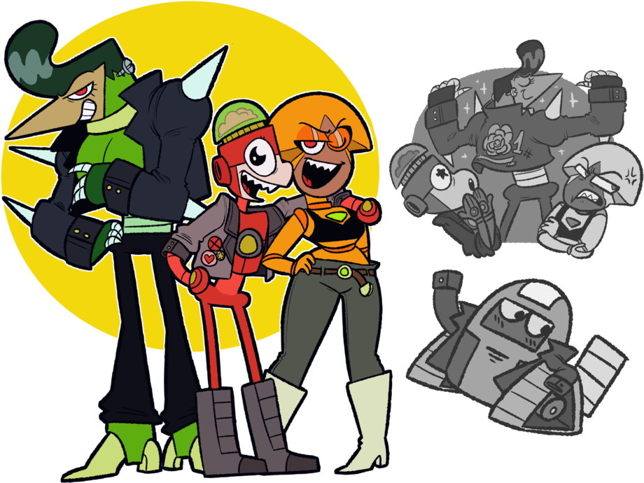 They Try To Look Cool - Ok Ko Let's Be Heroes Robots (1024x740)