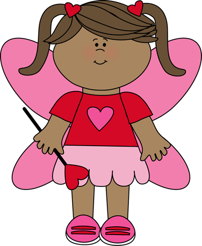 Valentine's Day Love Fairy - My Cute Graphics Fairy (412x500)
