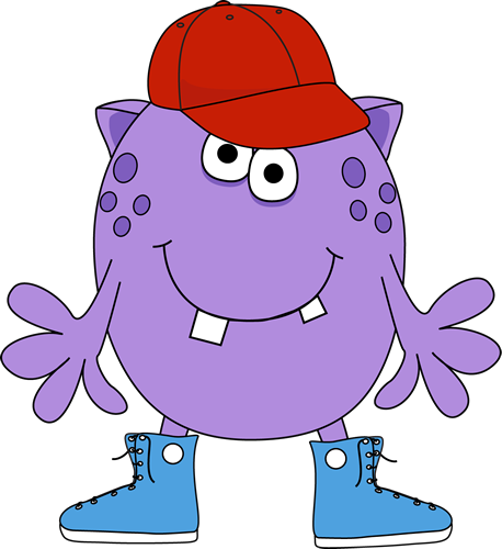 Monster Wearing Sneakers And Baseball Cap - Monster Body Parts (458x500)