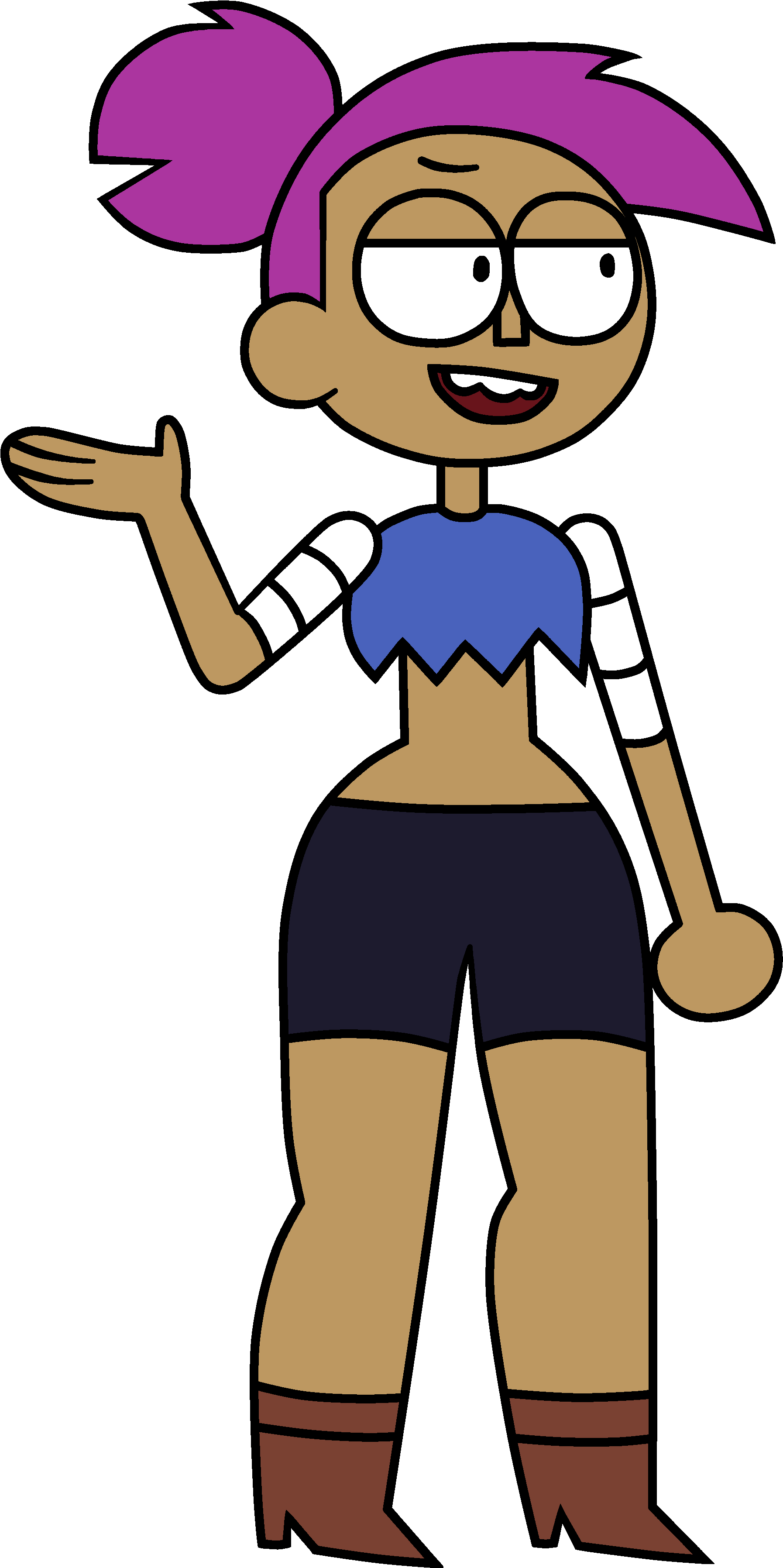 Enid Is One Of The Main Characters Of The Show Ok Ko - Ok Ko Let's Be Heroes Characters (1880x3660)