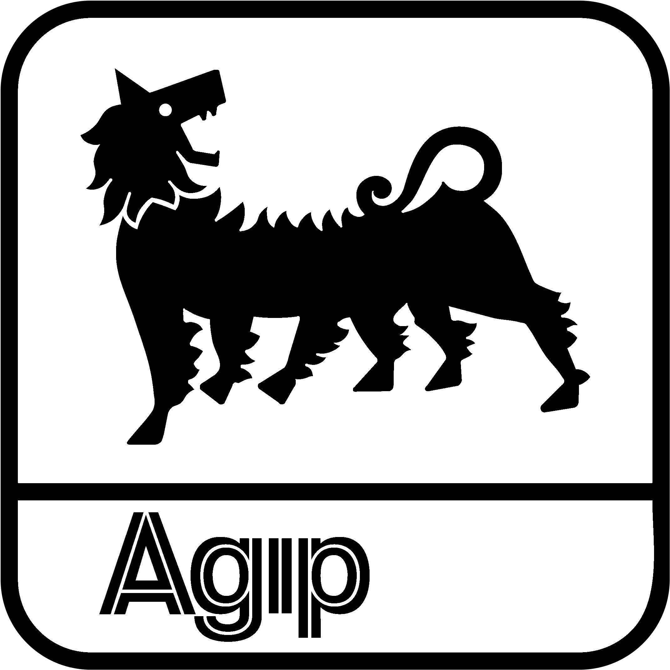 Agip Logo Black And White - Agip Logo (2400x2400)