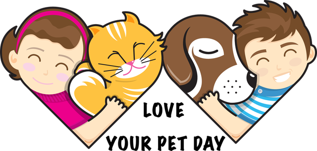 Pets Clipart Animal Lover - Love Your Pet Day 2016 (640x306)