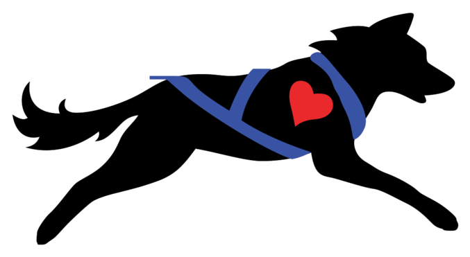 Large Sleddog Wheart Lookingright Wglow - Sled Dog (700x382)